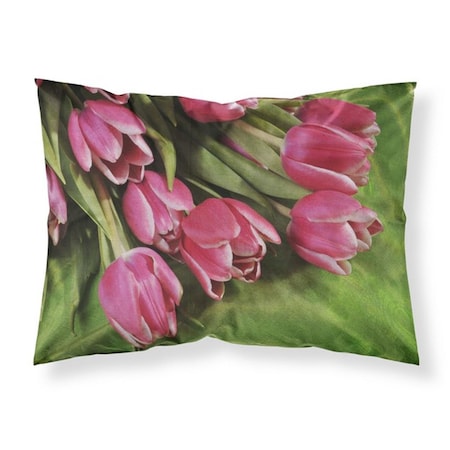 Jensendistributionservices Pink Tulips Fabric Standard Pillowcase MI2557900